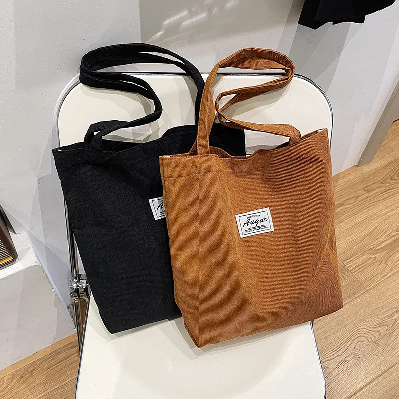 2022 Corduroy Shoulder Bag for Women New Vintage Handbag Solid Color Eco Shopping Bag Reusable Large Shopper Totes Bags
2022 Corduroy Shoulder Bag for Women New Vintage Handbag Solid Color Eco Shopping Bag Reusable Large Shopper Totes Bags