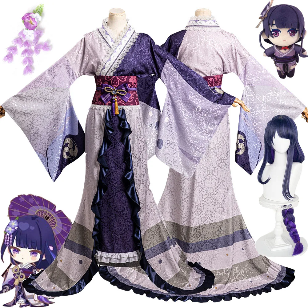 Genshin Impact Raiden Shogun Cosplay Costume Kimono Outfits Halloween Carnival Suit Clothes For Ladies Girls Role Play
Genshin Impact Raiden Shogun Cosplay Costume Kimono Outfits Halloween Carnival Suit Clothes For Ladies Girls Role Play
