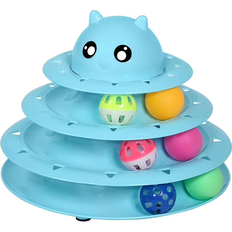 Cat Toy Roller Level 3 Turntable Ball with Six Colorful Balls Interactive Fun Psychophysical Exercise Jigsaw
Cat Toy Roller Level 3 Turntable Ball with Six Colorful Balls Interactive Fun Psychophysical Exercise Jigsaw