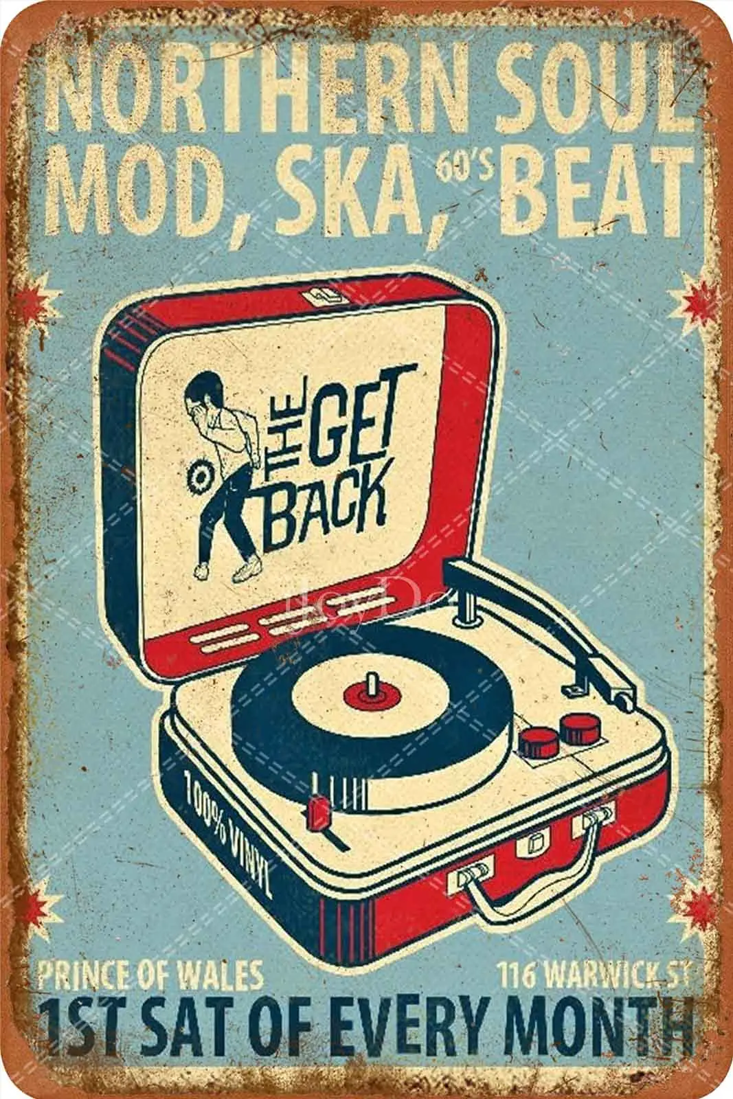 IJoyDo North Soul Mod Ska Beat металлический знак Ретро жестяной знак металлический постер настенный Декор для дома Kitch
IJoyDo North Soul Mod Ska Beat металлический знак Ретро жестяной знак металлический постер настенный Декор для дома Kitch