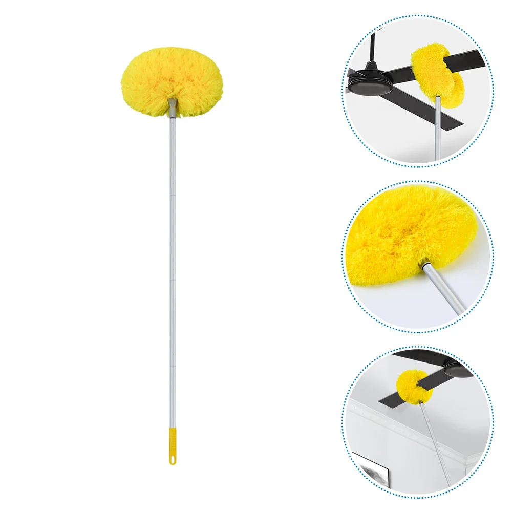 

Fan Cleaner Duster High Ceiling Spider Web Brush Pole Dusting Wand Extended Ceilings Fans Extension Cobweb Desk Rod