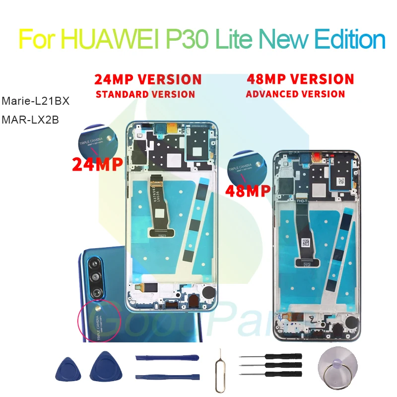 Для HUAWEI P30 Lite, новая версия, ЖК-экран 6,15 дюйма, Marie-L21BX P30 Lite, сменный сенсорный дигитайзер в сборе
Для HUAWEI P30 Lite, новая версия, ЖК-экран 6,15 дюйма, Marie-L21BX P30 Lite, сменный сенсорный дигитайзер в сборе