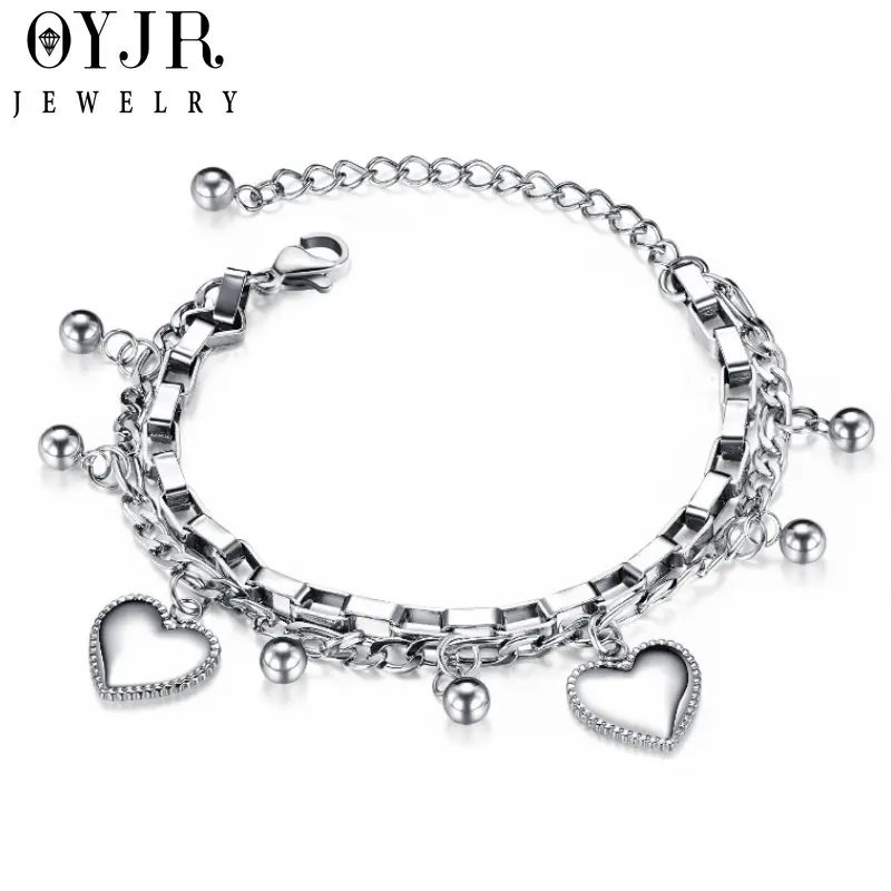 OYJR Fashion Beads Bracelets Personalized Layered Chains with Heart Pendant Love to Her
OYJR Fashion Beads Bracelets Personalized Layered Chains with Heart Pendant Love to Her