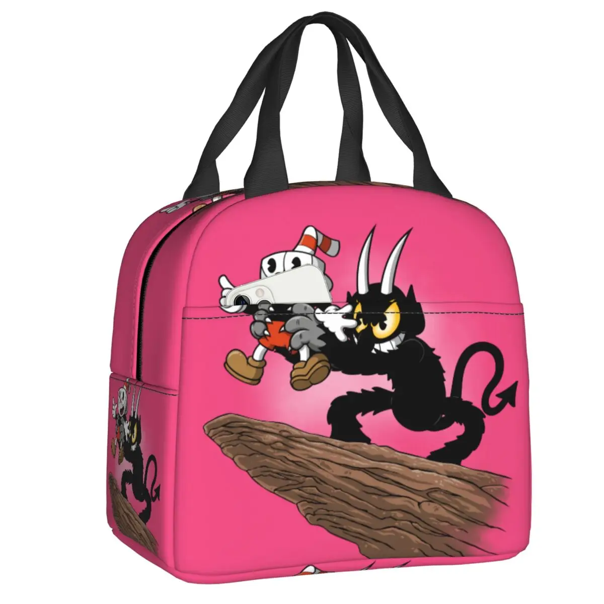 Hot Game Cartoon Cuphead Mugman Thermal Insulated Lunch Bag Resuable Lunch Tote for Work School Travel Multifunction Food Box
Hot Game Cartoon Cuphead Mugman Thermal Insulated Lunch Bag Resuable Lunch Tote for Work School Travel Multifunction Food Box