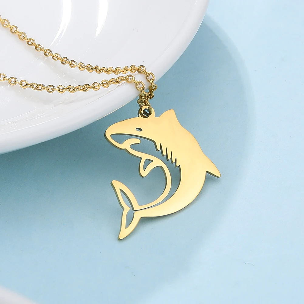 Amaxer Stainless Steel For Women Necklace Big Shark Gold and Silver Color Pendant Necklace Engagement Jewelry Gift
Amaxer Stainless Steel For Women Necklace Big Shark Gold and Silver Color Pendant Necklace Engagement Jewelry Gift