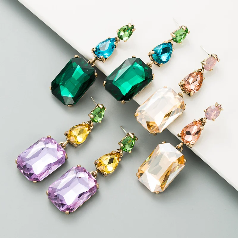 Explosive style personality creative colorful geometric trend party all-match fashion high-end female earrings wholesale
Explosive style personality creative colorful geometric trend party all-match fashion high-end female earrings wholesale