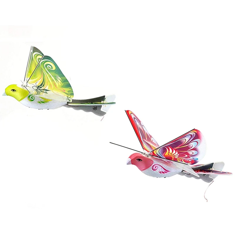 2 Pcs Remote-Controlled Bird Simulation Flapping-Wing Flight Pigeon Induction Bird Control Bionic Bird Green & Pink
2 Pcs Remote-Controlled Bird Simulation Flapping-Wing Flight Pigeon Induction Bird Control Bionic Bird Green & Pink