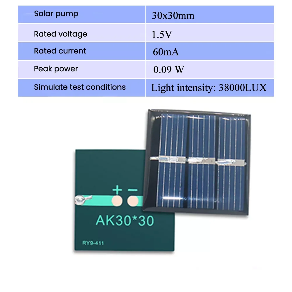 NEW SUNYIMA 10PCS 5.5V 1.5V 2V 6V 60mA 150A Poly Solar Panel Mini Solar Cell DIY Power Bank Battery Charge Module Solar Cell to
NEW SUNYIMA 10PCS 5.5V 1.5V 2V 6V 60mA 150A Poly Solar Panel Mini Solar Cell DIY Power Bank Battery Charge Module Solar Cell to