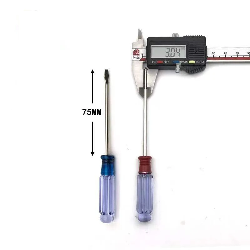 1pcs Strong Magnetic Crystal Handle Cross-word Flat-blade Screwdriver Household Mini Disassembly 3x75 Small Starter Car Supplies
1pcs Strong Magnetic Crystal Handle Cross-word Flat-blade Screwdriver Household Mini Disassembly 3x75 Small Starter Car Supplies