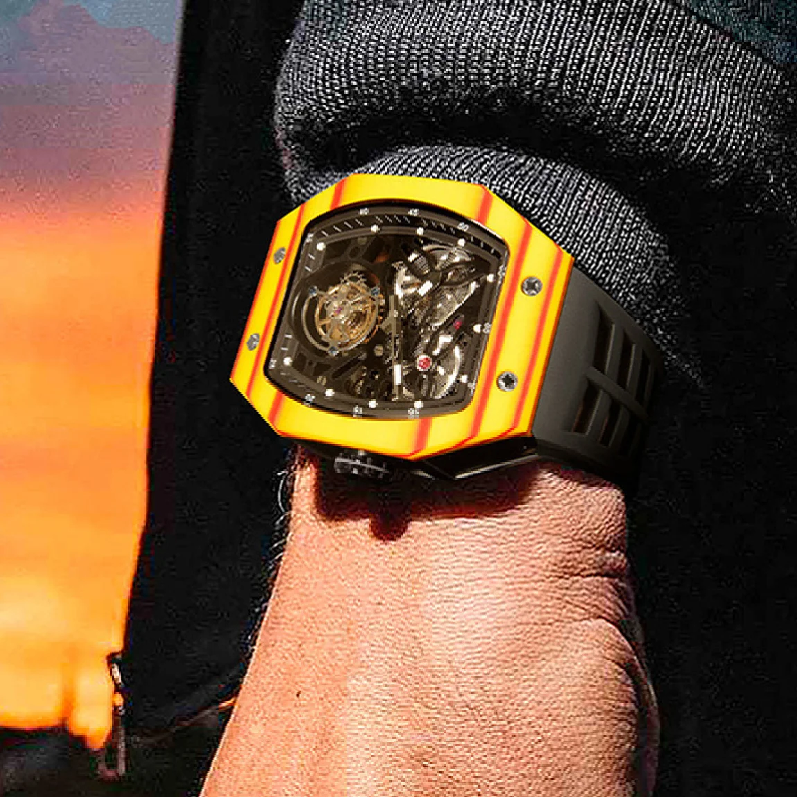 AESOP Watch For Men Flying Tourbillon Mechanical Watch Luxury Luminous Skeleton Tourbillon Wristwatches Carbon Fiber
AESOP Watch For Men Flying Tourbillon Mechanical Watch Luxury Luminous Skeleton Tourbillon Wristwatches Carbon Fiber