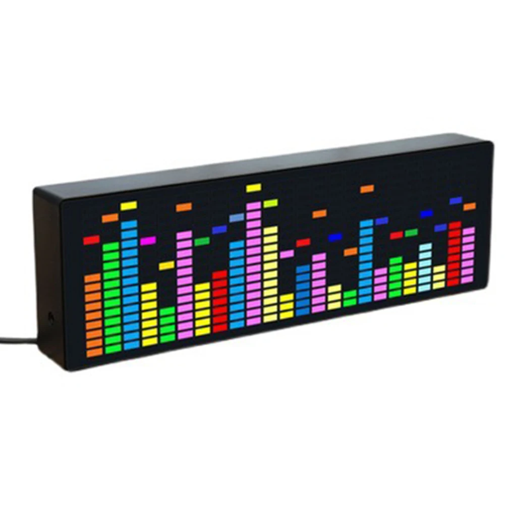 8 Brightness Modes Electronic Clock Lights LED Music Spectrum Colorful Atmosphere Level Automotive Atmosphere Lamp
8 Brightness Modes Electronic Clock Lights LED Music Spectrum Colorful Atmosphere Level Automotive Atmosphere Lamp
