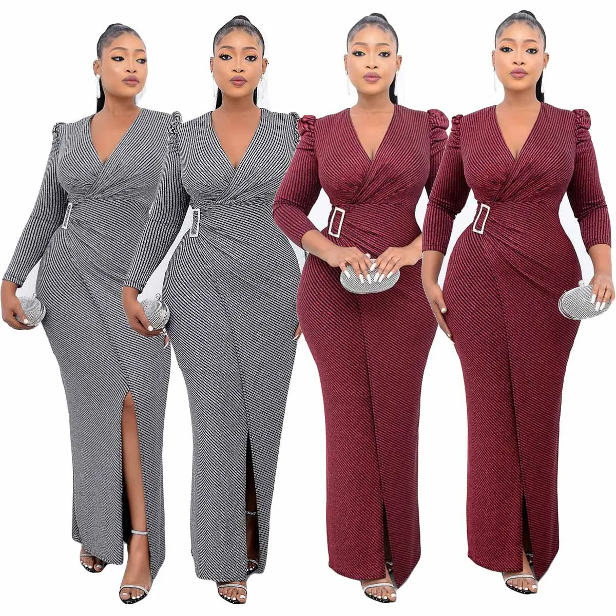 Elegant Women Bodycon Dress Sexy V-neck Slim Buttocks Dress Party Elegant Office Ladies Vestidos Female Long Sleeve Dresses
Elegant Women Bodycon Dress Sexy V-neck Slim Buttocks Dress Party Elegant Office Ladies Vestidos Female Long Sleeve Dresses
