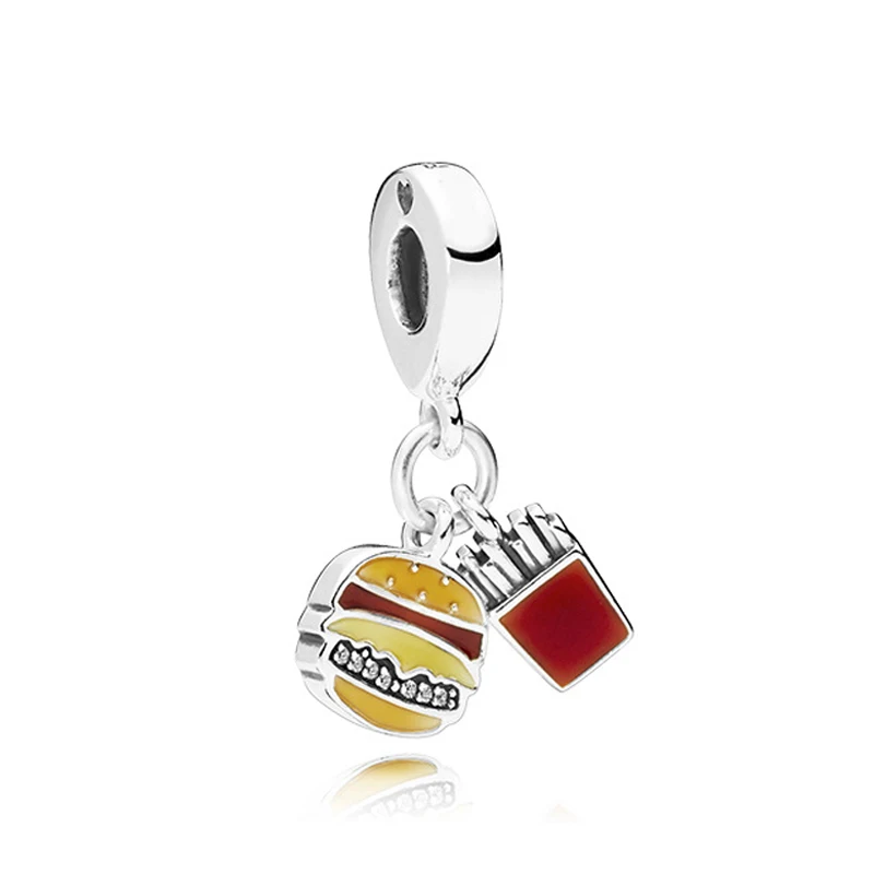 Yellow Enamel Hamburger Chips Pendant Fit Original Pandora Charms Bracelet Women Food Beads for Jewelry Making DIY Bangle Dangle
Yellow Enamel Hamburger Chips Pendant Fit Original Pandora Charms Bracelet Women Food Beads for Jewelry Making DIY Bangle Dangle