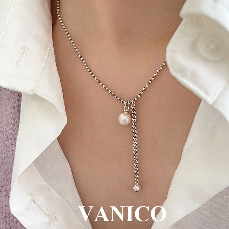 Vintage 2 mm Ball Chain Necklace 925 Sterling Silver Y2K Trendy Dainty Round Beaded Link Chain Pearl Tassel Pendant Necklace
Vintage 2 mm Ball Chain Necklace 925 Sterling Silver Y2K Trendy Dainty Round Beaded Link Chain Pearl Tassel Pendant Necklace