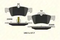 

B233341655KD11 interior brake BALATASI rear W203 0407 S203 s209 209 c250219 c250219 c2502c11.