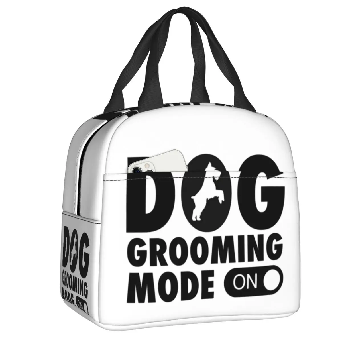 Dog Grooming Mode On Funny Cute Pet Dog Groomer Insulated Lunch Bag for Women Portable Thermal Cooler Lunch Tote Picnic Travel
Dog Grooming Mode On Funny Cute Pet Dog Groomer Insulated Lunch Bag for Women Portable Thermal Cooler Lunch Tote Picnic Travel