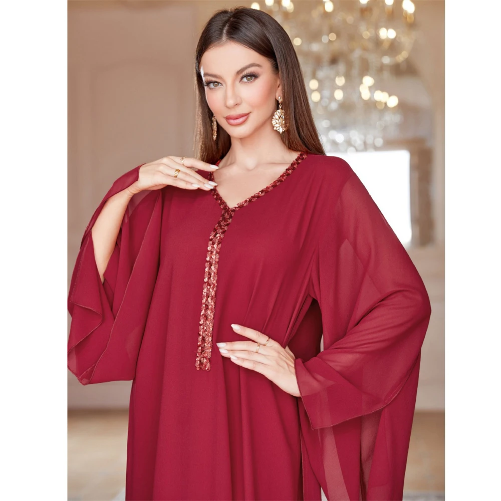 Elegant Diamonds Abaya for Women Muslim Loose Long Dress Dubai Turkey Kaftan Robe Marocain Jalabiya Islamic Clothing Eid Ramadan
Elegant Diamonds Abaya for Women Muslim Loose Long Dress Dubai Turkey Kaftan Robe Marocain Jalabiya Islamic Clothing Eid Ramadan