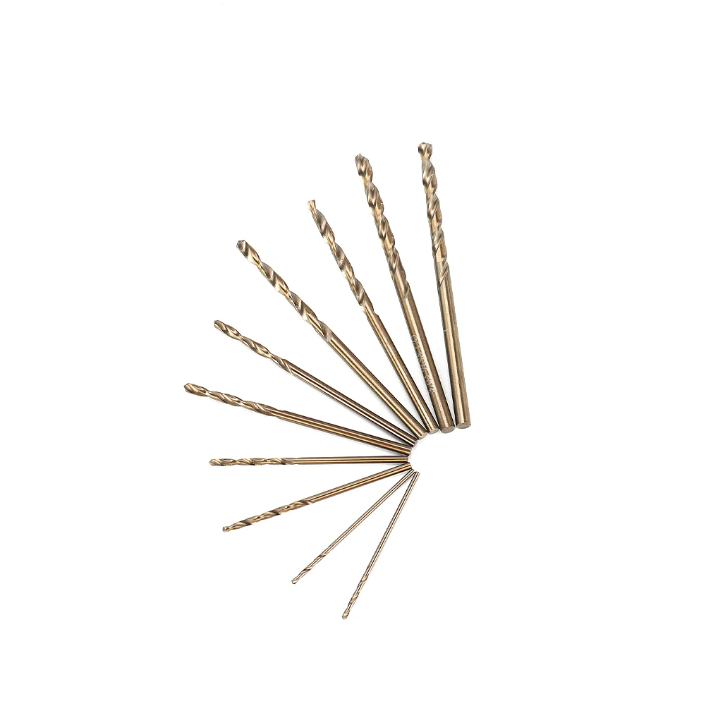 Tools Drill Bit Stationary Use Auger Handheld Use Cobalt M35 Set Tool 10pcs 1mm 1.5mm 2mm 2.5mm 3mm Drilling Best
Tools Drill Bit Stationary Use Auger Handheld Use Cobalt M35 Set Tool 10pcs 1mm 1.5mm 2mm 2.5mm 3mm Drilling Best