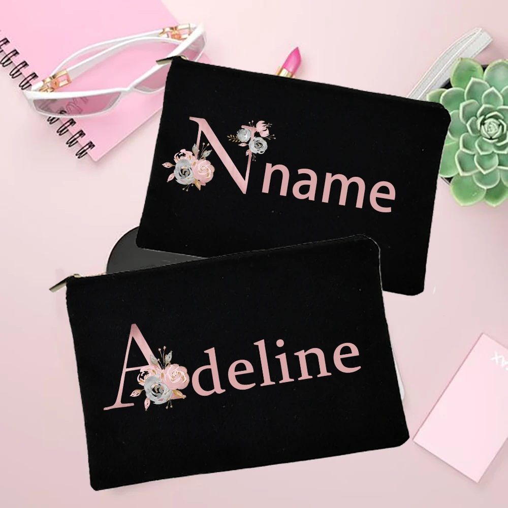Personalized Custom Name Women Cosmetic Cases Bag Makeup Pouch Handbag Fashion Zipper Lipstick Storage Wedding Bridesmaid Bags
Personalized Custom Name Women Cosmetic Cases Bag Makeup Pouch Handbag Fashion Zipper Lipstick Storage Wedding Bridesmaid Bags
