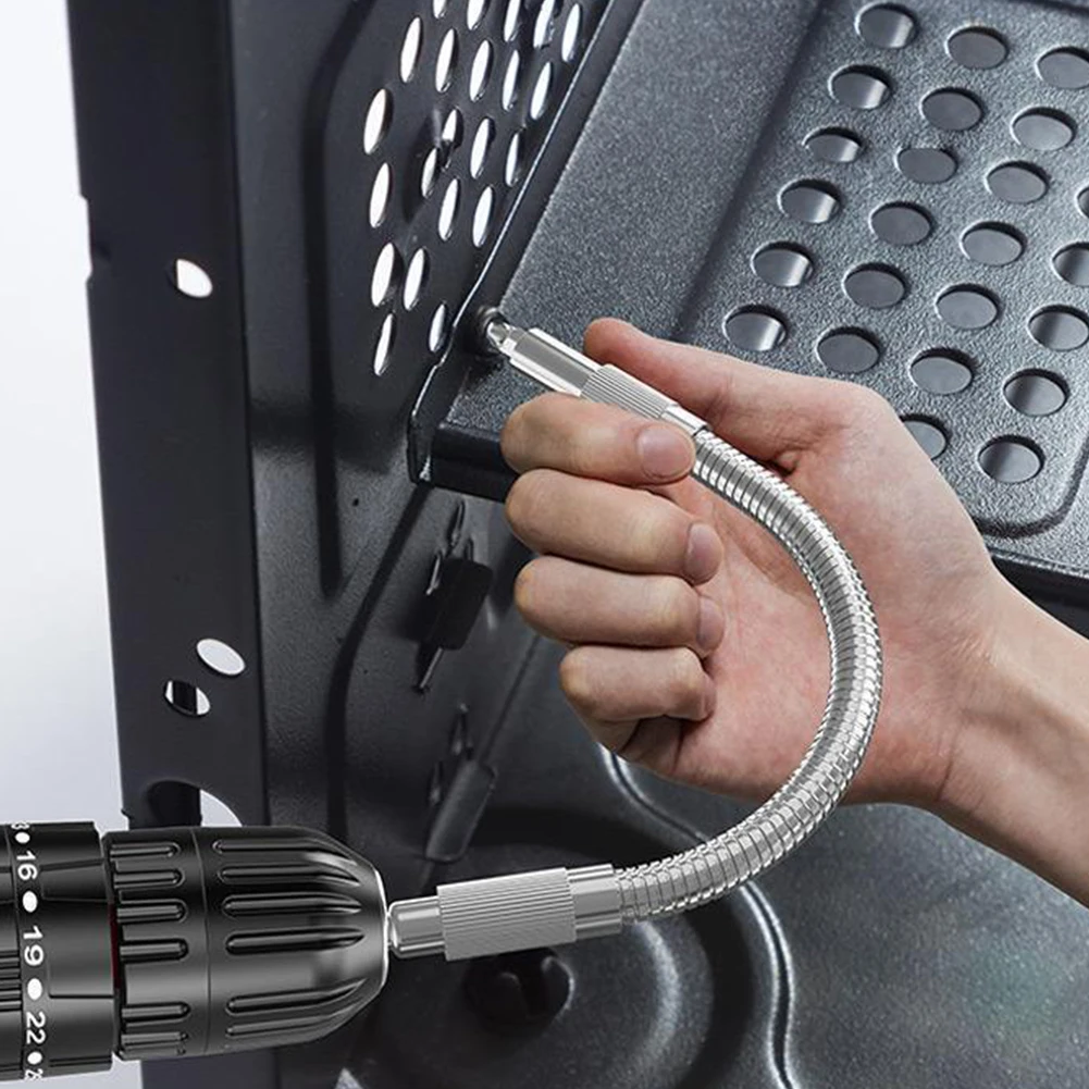 NEW Flexible Shaft Screwdriver Extension Drill Bit Holder 1/4"Hex Shank Flexible Connecting Link For Electronic Drill Power Tool
NEW Flexible Shaft Screwdriver Extension Drill Bit Holder 1/4"Hex Shank Flexible Connecting Link For Electronic Drill Power Tool