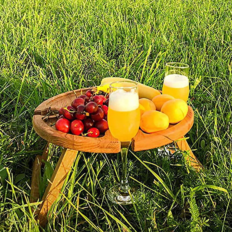 Wooden Outdoor Portable Folding Wine Picnic Table Camping Cheese Board Tray Foldable Snack Table Wine Rack Tourist Fruit Table
Wooden Outdoor Portable Folding Wine Picnic Table Camping Cheese Board Tray Foldable Snack Table Wine Rack Tourist Fruit Table