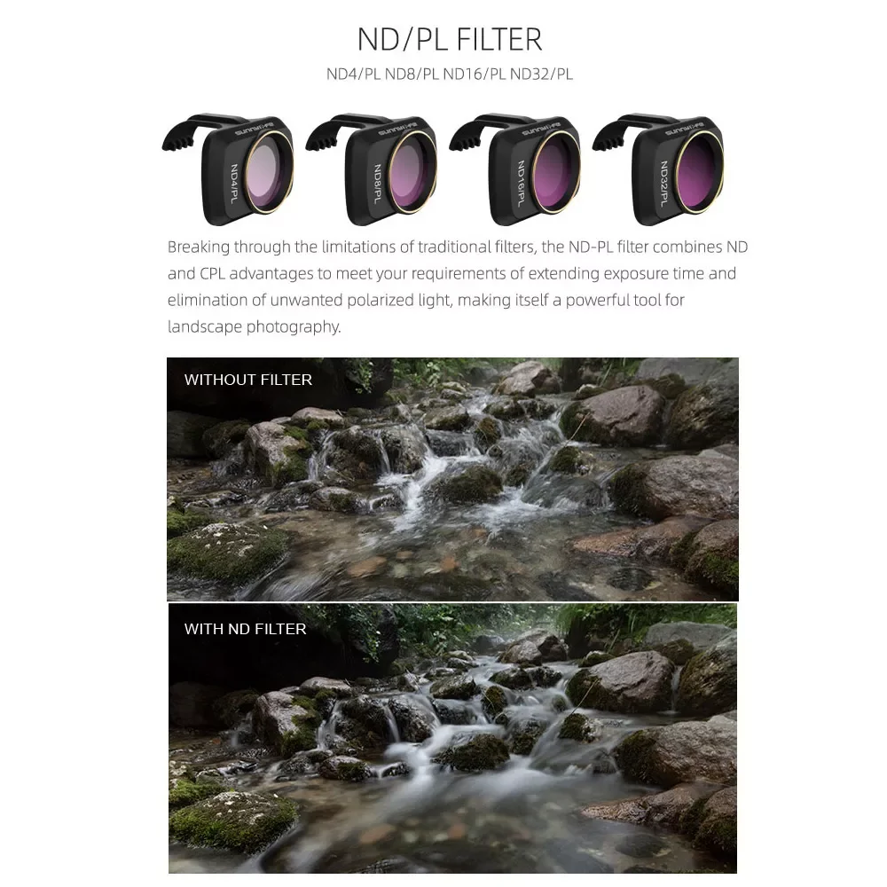 Camera Drone Drone Accessory Kit Mavic Mini 2 Camera Lens Filter MCUV ND4 ND8 ND16 ND32 CPL ND/PL Filters Kit for DJI Mavic Mini
Camera Drone Drone Accessory Kit Mavic Mini 2 Camera Lens Filter MCUV ND4 ND8 ND16 ND32 CPL ND/PL Filters Kit for DJI Mavic Mini