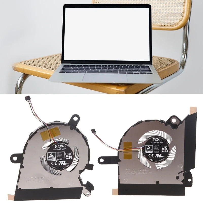 DC5V 0.5A CPU GPU Cooler Radiator Fans for Asus Fantasy 13 GV301R GV301RE Notebook CPU GPU Cooling Fan Metal Heatsink
DC5V 0.5A CPU GPU Cooler Radiator Fans for Asus Fantasy 13 GV301R GV301RE Notebook CPU GPU Cooling Fan Metal Heatsink