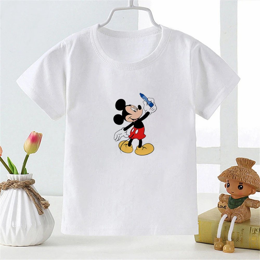 2022 Summer Disney Mickey Mouse T-shirts White Tshirt Unisex Cotton Short Sleeve Casual Boy Clothes O-Neck Soft Tees Loose
2022 Summer Disney Mickey Mouse T-shirts White Tshirt Unisex Cotton Short Sleeve Casual Boy Clothes O-Neck Soft Tees Loose