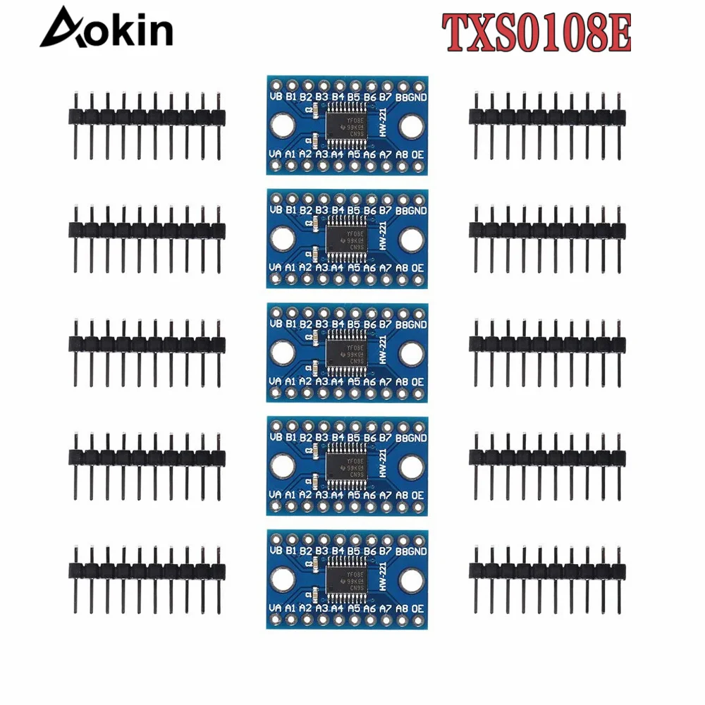 10 шт., двухнаправленный модуль преобразователя логического уровня TXS0108E, 3,3 В, 5 В
10 шт., двухнаправленный модуль преобразователя логического уровня TXS0108E, 3,3 В, 5 В