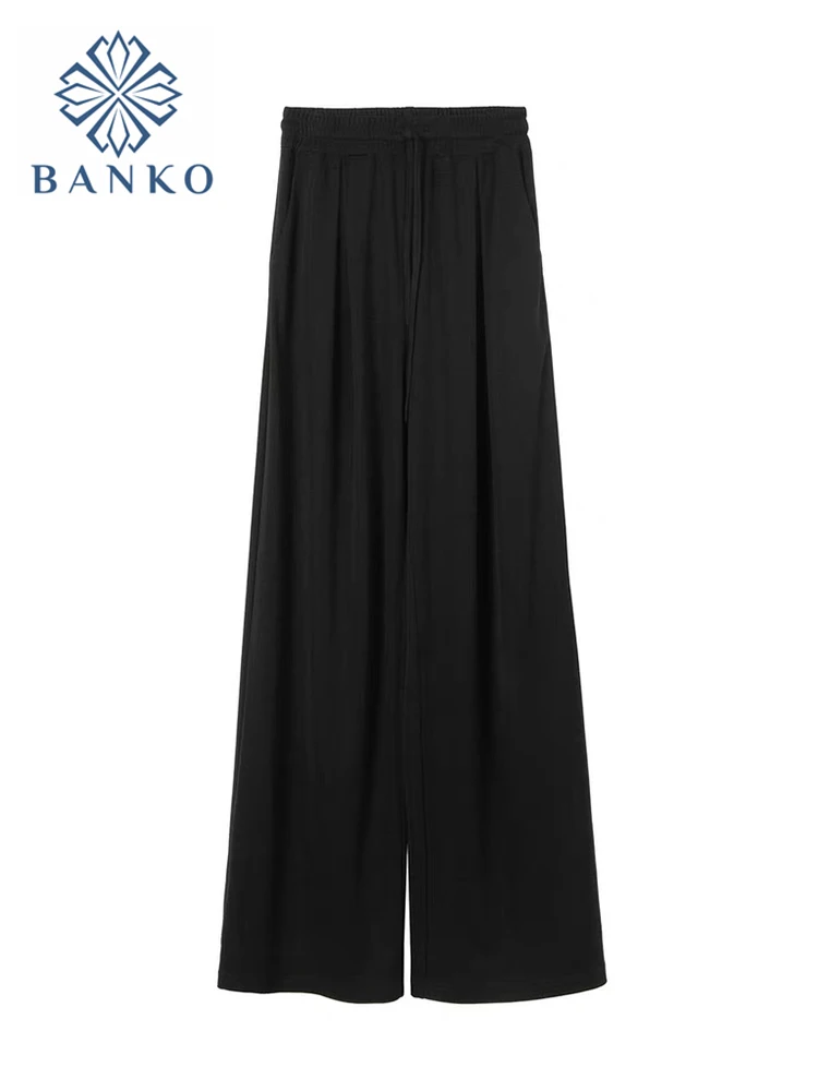 Wide Leg Pants Women Solid Lace-up Korean Style Loose Leisure High Waists Female Summer Fashion All-Match Trousers Streetwear
Wide Leg Pants Women Solid Lace-up Korean Style Loose Leisure High Waists Female Summer Fashion All-Match Trousers Streetwear