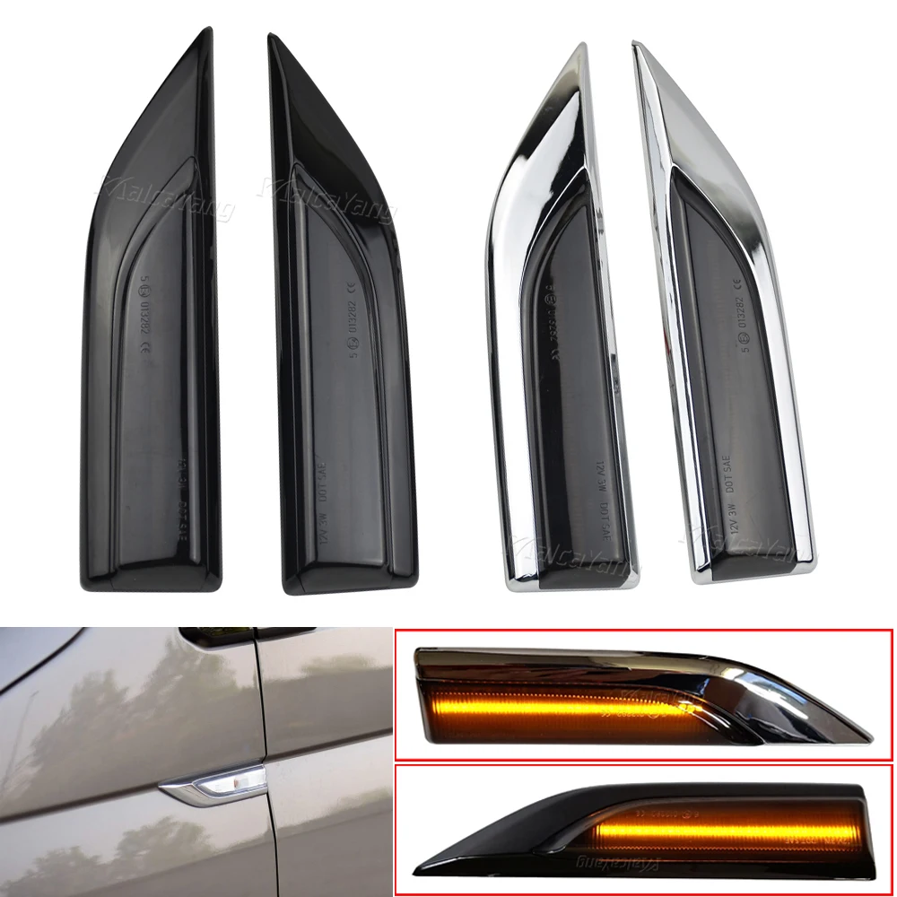 2PCS LED Dynamic Side Marker Flowing Sequential Blinker Turn Signal Light For VW T5 T6 2015-2019 Caddy
2PCS LED Dynamic Side Marker Flowing Sequential Blinker Turn Signal Light For VW T5 T6 2015-2019 Caddy