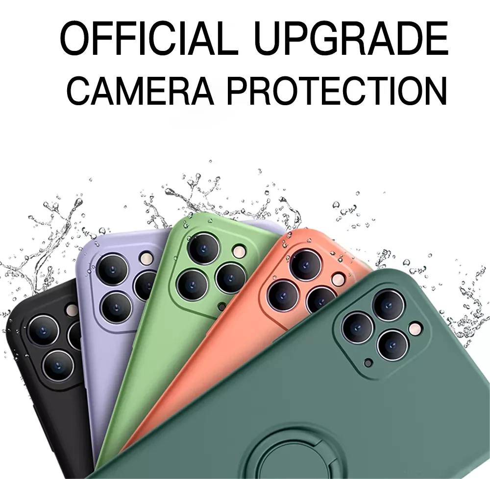 Free Shipping Soft Liquid Silicone Case For iPhone 13 12 mini 11 Pro XS X Max 7 8 6S Plus XR SE2020 Stand Ring Holder Hands Stra
Free Shipping Soft Liquid Silicone Case For iPhone 13 12 mini 11 Pro XS X Max 7 8 6S Plus XR SE2020 Stand Ring Holder Hands Stra