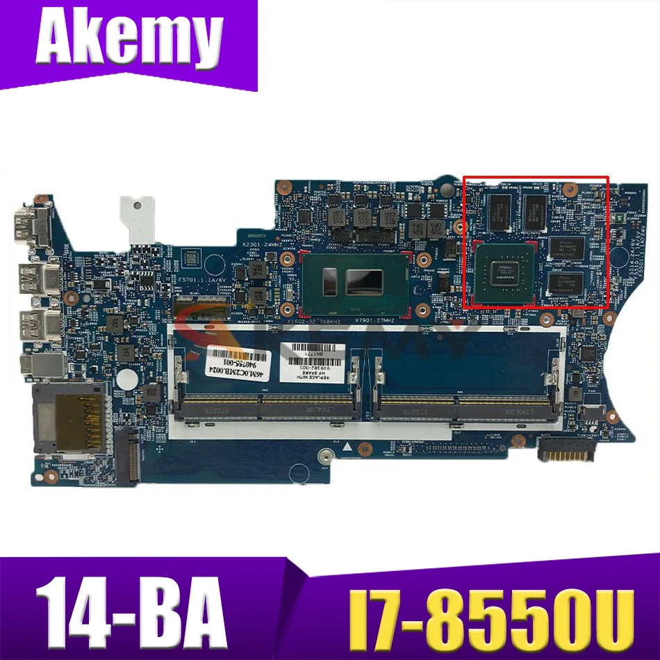 Original For HP X360 14-BA 448.OBZ09.0011 I7 -8550 CPU SR3LC Standalone motherboard 939382-001 940MX
Original For HP X360 14-BA 448.OBZ09.0011 I7 -8550 CPU SR3LC Standalone motherboard 939382-001 940MX