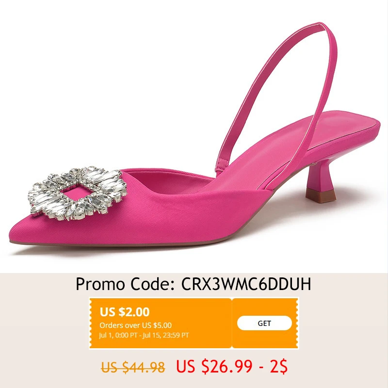 2022 Brand Women Pumps Luxury Crystal Slingback High Heels Summer Bride Shoes Comfortable Triangle Heeled Party Wedding Shoes
2022 Brand Women Pumps Luxury Crystal Slingback High Heels Summer Bride Shoes Comfortable Triangle Heeled Party Wedding Shoes