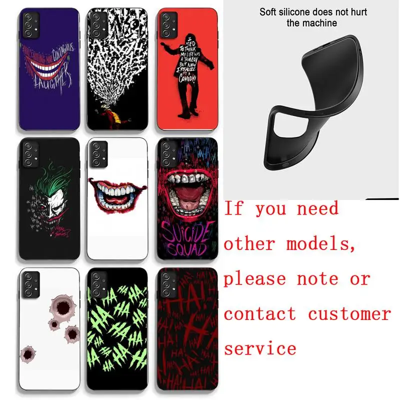 Hahaha Clown Phone Case For Samsung Note M 31 9 A51 A52 A71 A72 A80 A91 A20E A32 A31 A21 A11 Fundas Shell Cover
Hahaha Clown Phone Case For Samsung Note M 31 9 A51 A52 A71 A72 A80 A91 A20E A32 A31 A21 A11 Fundas Shell Cover