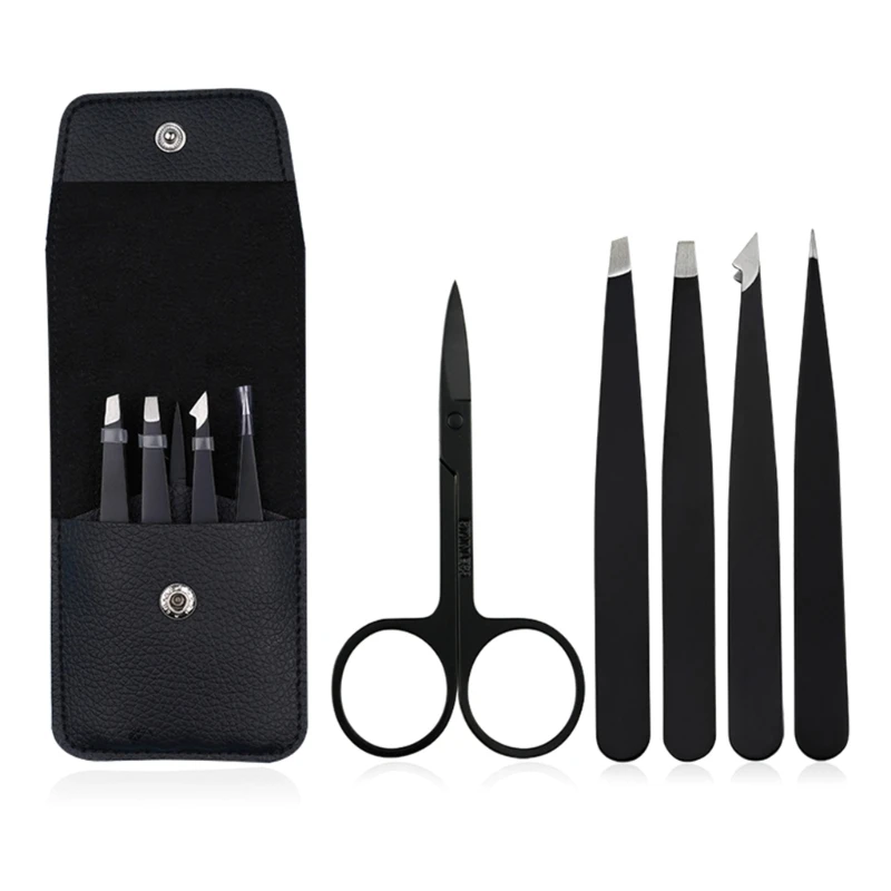4/5 Pcs Eyebrow Tweezers Scissor Set Stainless Steel Hair Removal Makeup Tool Point Tip/Slant Tip/Flat Tip
4/5 Pcs Eyebrow Tweezers Scissor Set Stainless Steel Hair Removal Makeup Tool Point Tip/Slant Tip/Flat Tip