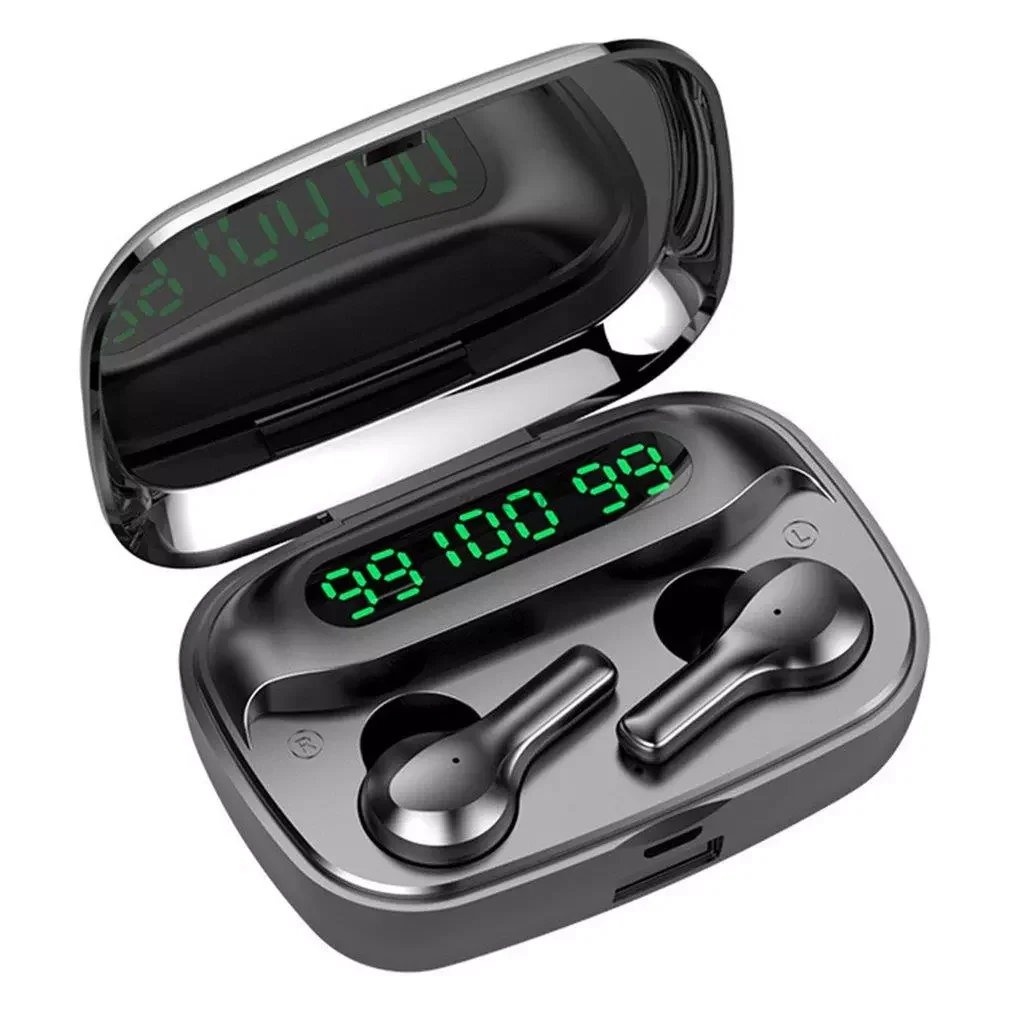 R3 Bluetooth 5.0 TWS Wireless Earphone Three LED Power Display Earbuds Music Headset Sport Headphones 2000mAh With Mic For Phone
R3 Bluetooth 5.0 TWS Wireless Earphone Three LED Power Display Earbuds Music Headset Sport Headphones 2000mAh With Mic For Phone