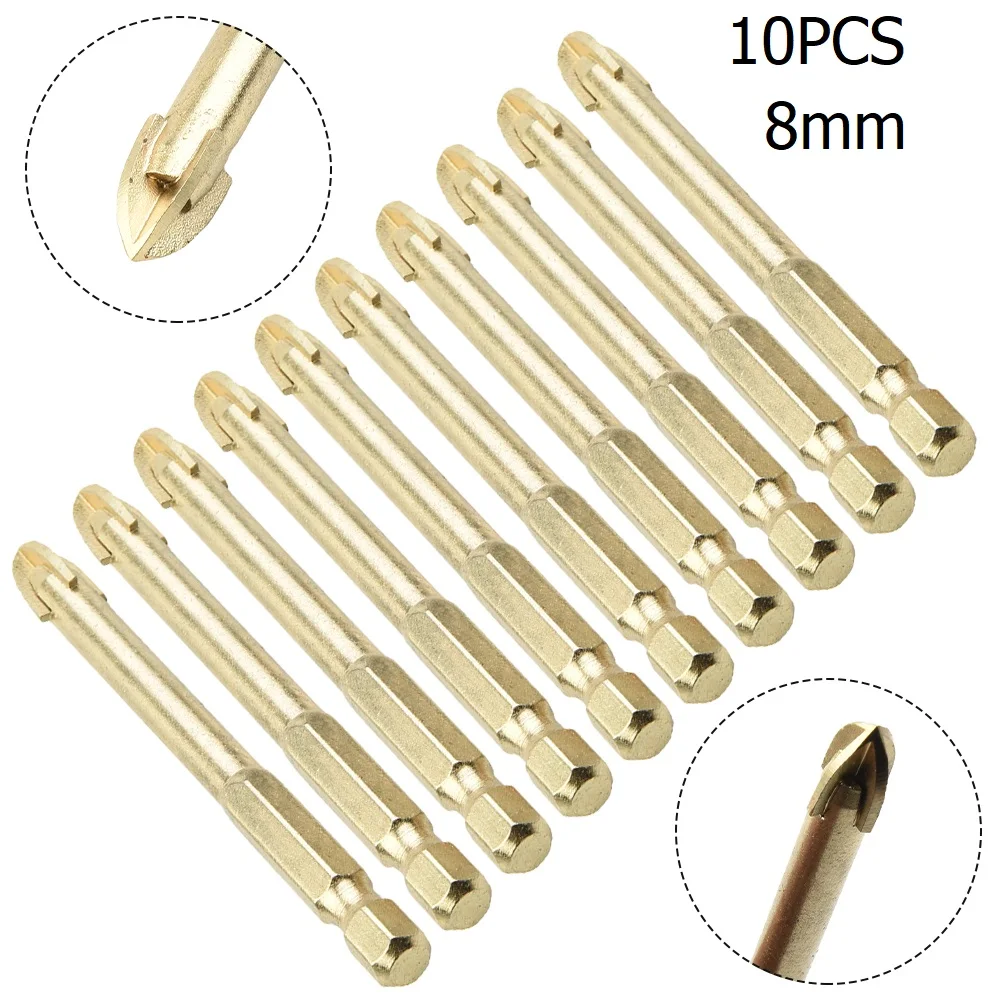 Tiles Hex Shank Titanium Carbide Glass Drill Glass Drill Wear Resistance With 4 Cutting Edges Hand Drill Tile & Glass Drill Bit
Tiles Hex Shank Titanium Carbide Glass Drill Glass Drill Wear Resistance With 4 Cutting Edges Hand Drill Tile & Glass Drill Bit