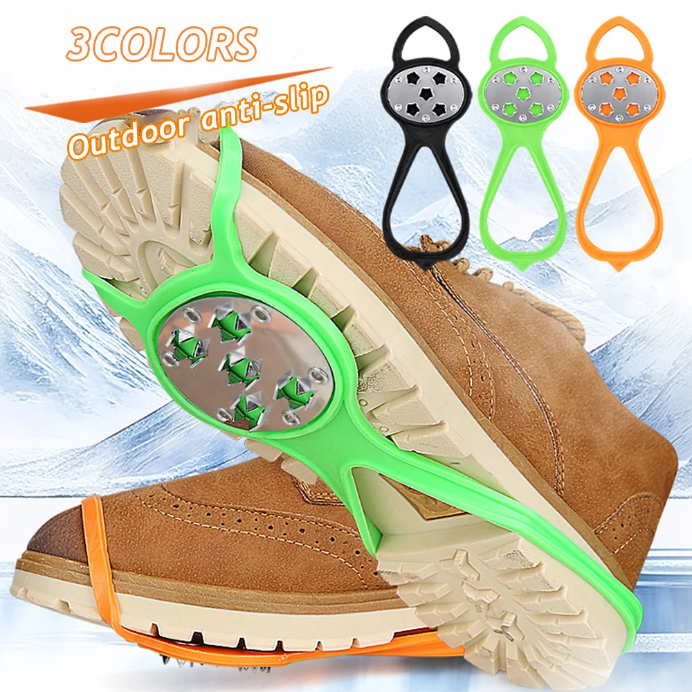 Snow Ice Claw Climbing Anti Slip Spikes Grips Crampon Cleats Sport Shoes Cover For Women Men Boots Cover Five Teeth One-piece
Snow Ice Claw Climbing Anti Slip Spikes Grips Crampon Cleats Sport Shoes Cover For Women Men Boots Cover Five Teeth One-piece