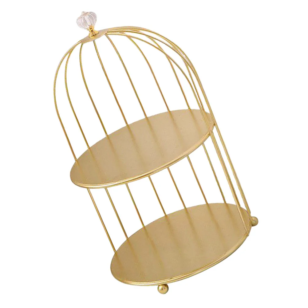 Organizer Birdcage Shape Holder Bathroom Makeup Rack Stand Iron Cupcake Double-layer Cosmetics Countertop Decorative
Organizer Birdcage Shape Holder Bathroom Makeup Rack Stand Iron Cupcake Double-layer Cosmetics Countertop Decorative