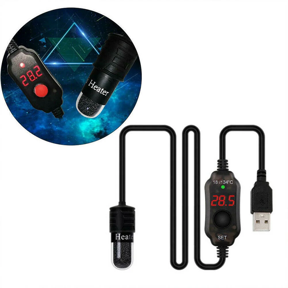 Low Voltage Heating Rod Rapid Digital LED For Mini Aquarium Fish Turtle Tank Heater USB Heating Rod Submersible Thermostat
Low Voltage Heating Rod Rapid Digital LED For Mini Aquarium Fish Turtle Tank Heater USB Heating Rod Submersible Thermostat