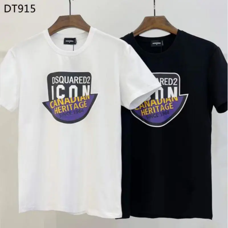 Итальянская Модная брендовая мужская футболка DSQUAREN2 с усовершенствованным принтом и коротким рукавом DT915 
Итальянская Модная брендовая мужская футболка DSQUAREN2 с усовершенствованным принтом и коротким рукавом DT915