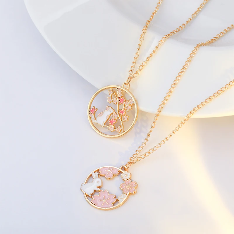 Fashion Cute Bunny Cat Necklace For Women Kawaii Cartoon Animal Colorful Pendant Necklaces Jewelry Accessories Gift Wholesale
Fashion Cute Bunny Cat Necklace For Women Kawaii Cartoon Animal Colorful Pendant Necklaces Jewelry Accessories Gift Wholesale