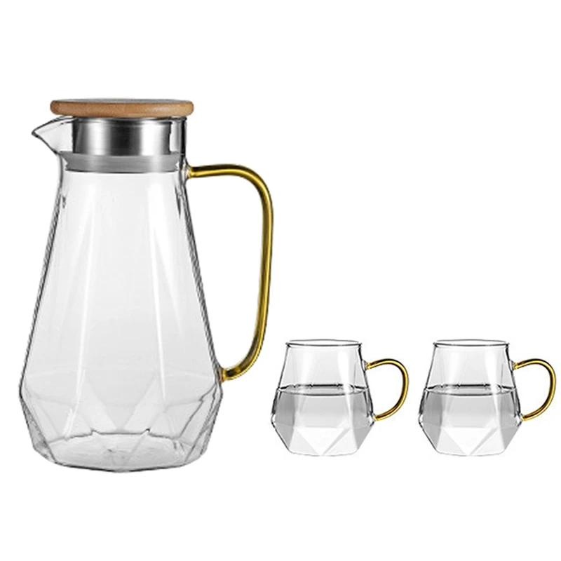 Transparent Cold Water Bottle Large Capacity High Borosilicate Glass Water Bottle Household Cool White Open Cup Set
Transparent Cold Water Bottle Large Capacity High Borosilicate Glass Water Bottle Household Cool White Open Cup Set