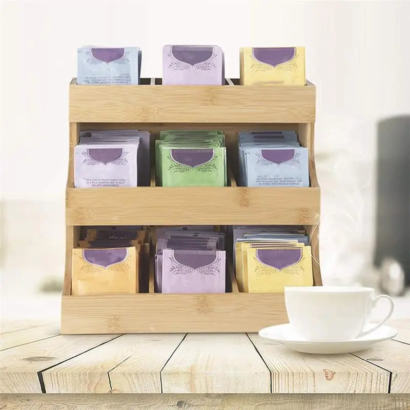 Tea Sugar Coffee Bags Storage Rack Wooden Tea Bag Holder Office Supply Creamers Storage Wooden Box for Home Office Kitchen
Tea Sugar Coffee Bags Storage Rack Wooden Tea Bag Holder Office Supply Creamers Storage Wooden Box for Home Office Kitchen