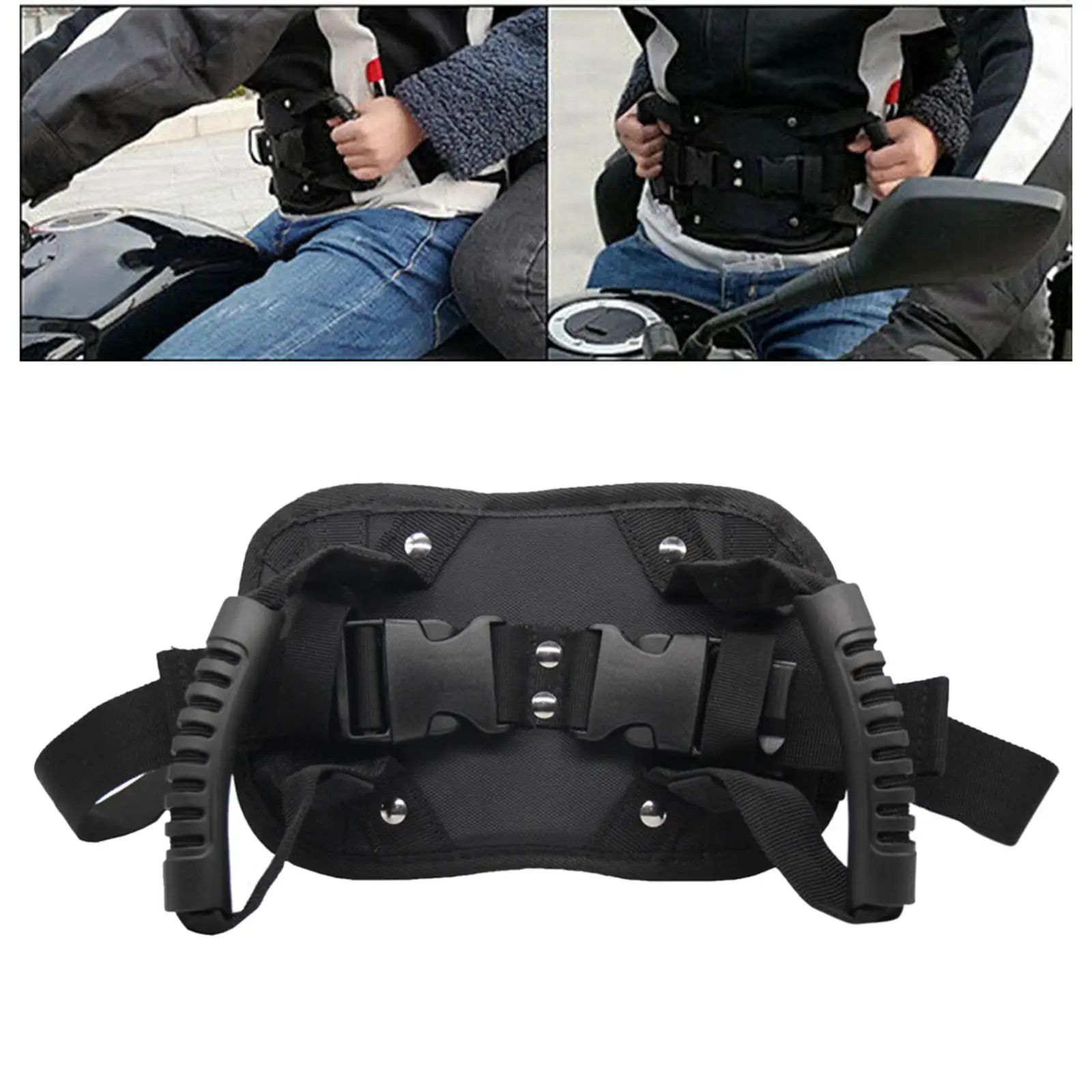 Motorcycle Passenger Safety Belt System Adjustable Strap Grab Handle Armrest for Back Seat Safety
Motorcycle Passenger Safety Belt System Adjustable Strap Grab Handle Armrest for Back Seat Safety