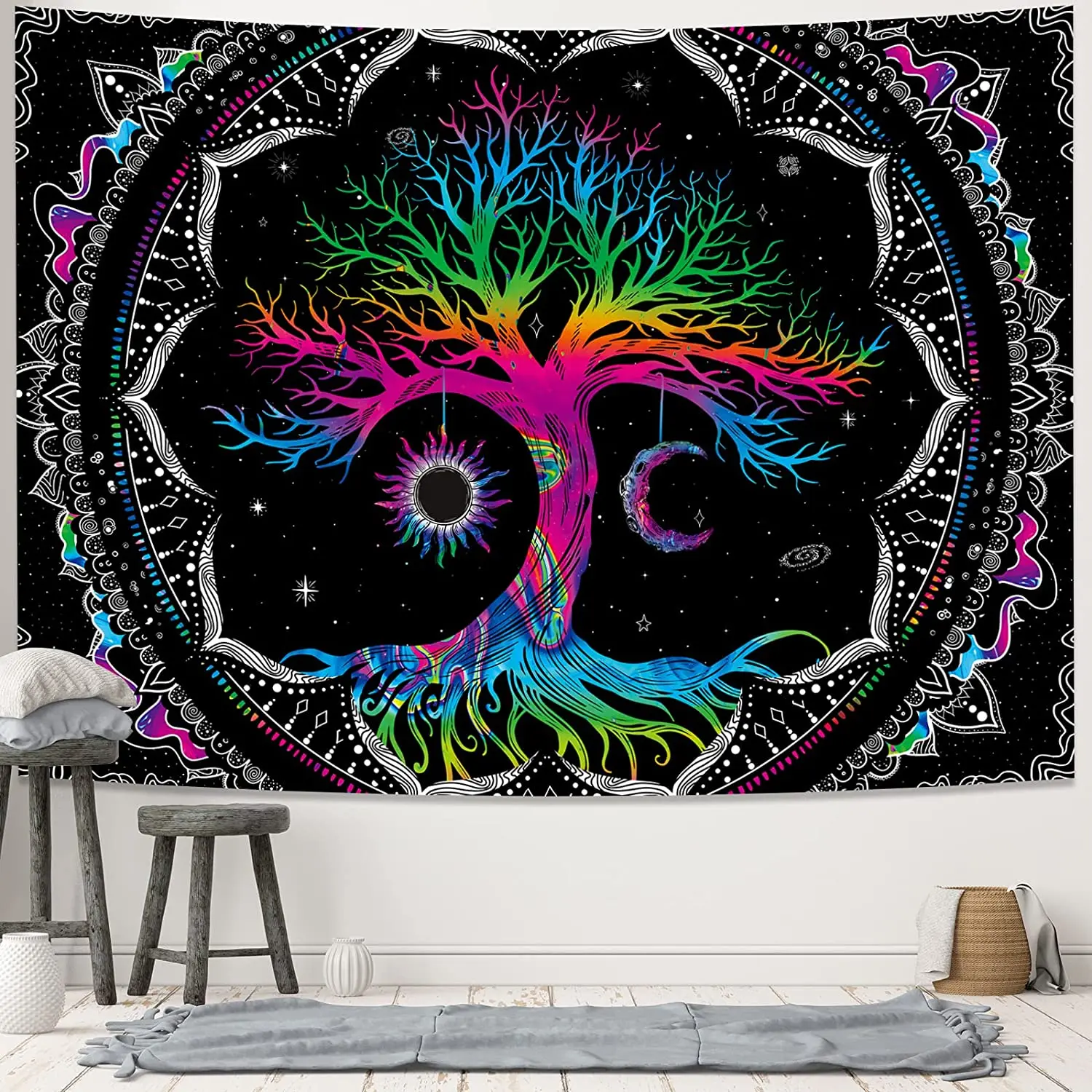 Tree of Life Wall Tapestry Print Wall Hanging Hippie Mandala Room Decor Boho Home Psychedelic Blanket
Tree of Life Wall Tapestry Print Wall Hanging Hippie Mandala Room Decor Boho Home Psychedelic Blanket