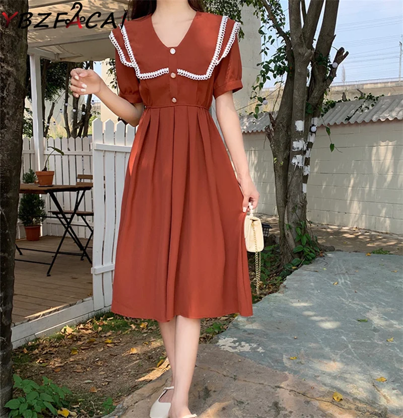 YBZFACAI летнее красное платье с коротким рукавом французское Ретро Кружевное черное приталенное платье миди с отворотом в стиле Хепберн корей...
YBZFACAI летнее красное платье с коротким рукавом французское Ретро Кружевное черное приталенное платье миди с отворотом в стиле Хепберн корей...