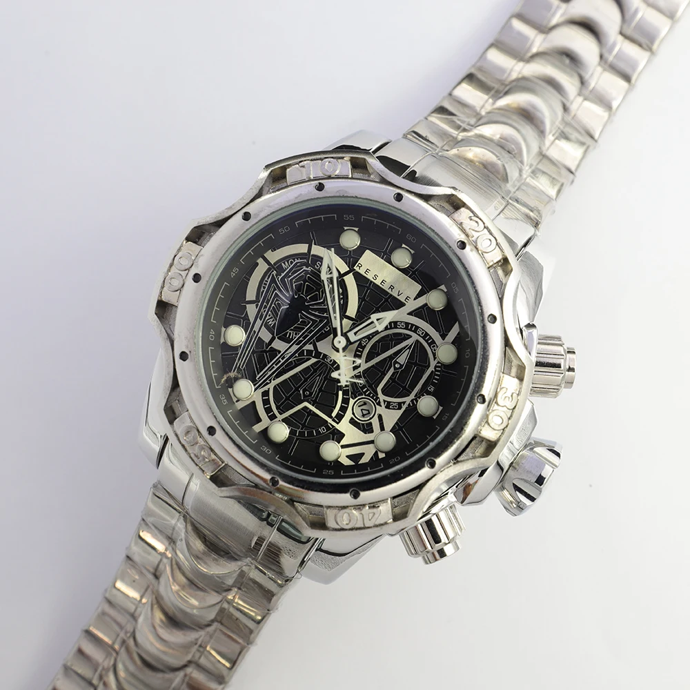 Undefeated Reserve Gold Creative Original Skeleton Dial Watches Men Invincible Full Steel Invicto Date Watch Relogio Masculino
Undefeated Reserve Gold Creative Original Skeleton Dial Watches Men Invincible Full Steel Invicto Date Watch Relogio Masculino