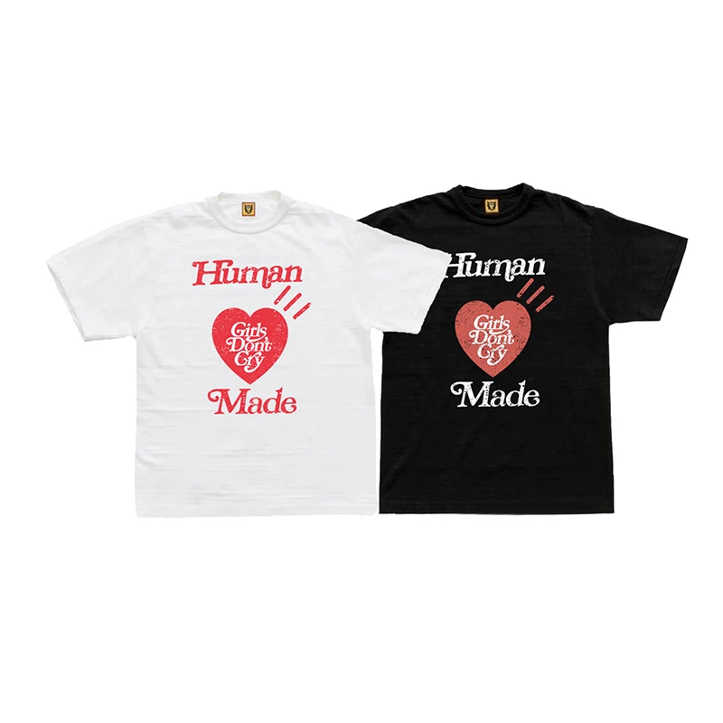 Human Made White T shirt Girls Don't Cry Cotton Casual Men Women 1:1 Oversized Short Sleeves
Human Made White T shirt Girls Don't Cry Cotton Casual Men Women 1:1 Oversized Short Sleeves